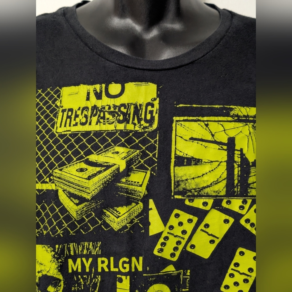 Men's True Religion Street Graphic Black T-shirt Size XL - Picture 5 of 8